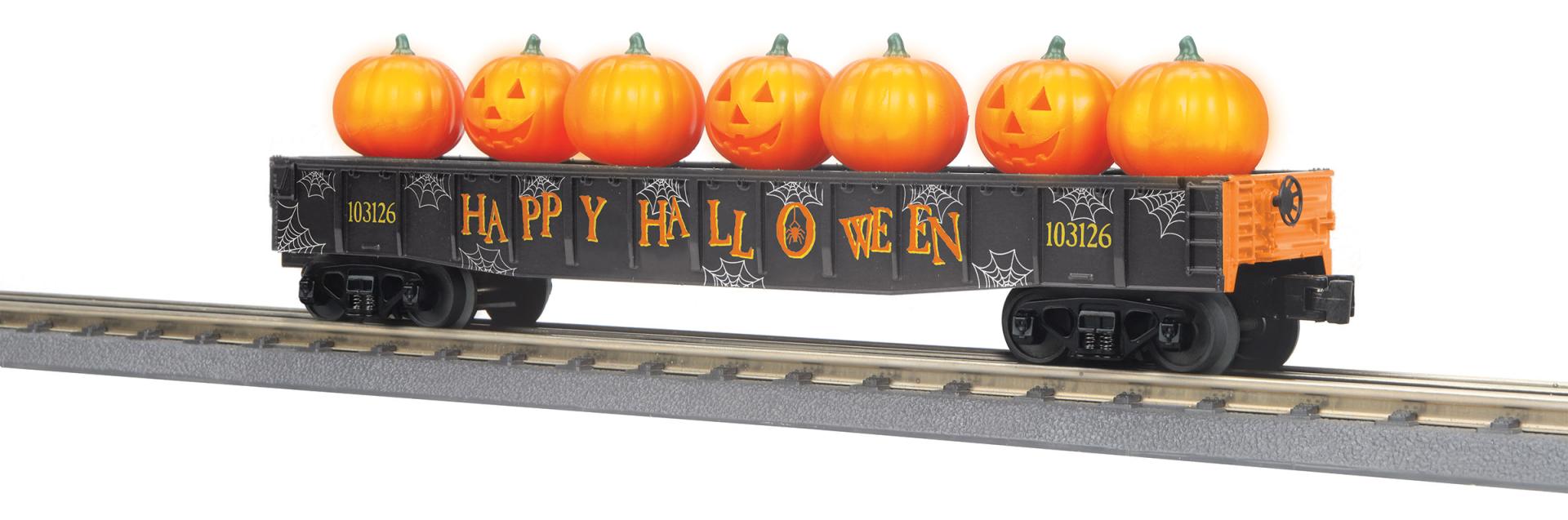 RailKing Gondola with LED Pumpkins