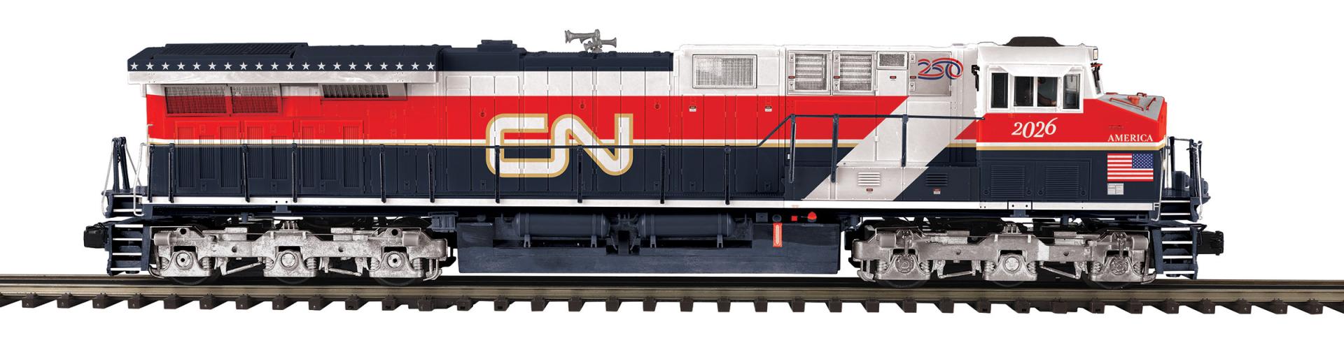 O Scale Premier Canadian National ES44AC Diesel Engine w/Proto