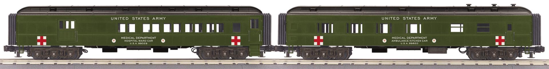 RailKing 2-Car 60’ Madison Combo/Diner Set