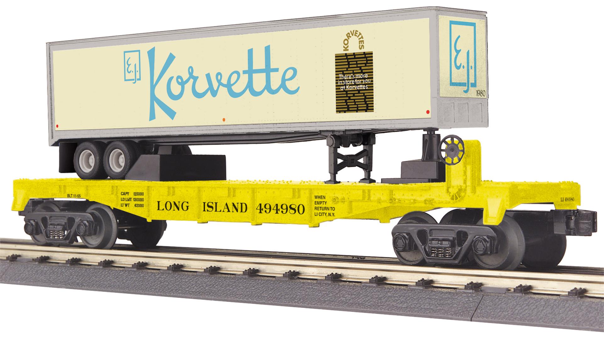 RailKing Flat Car with Trailer