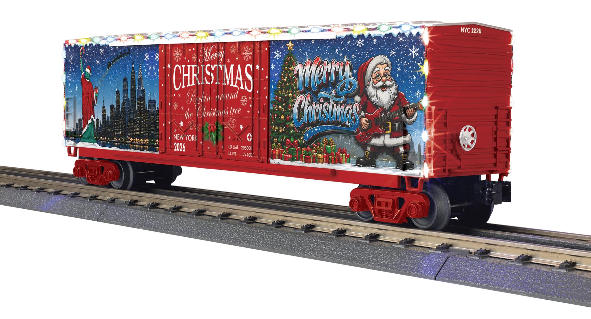 RailKing Double Door Box Car with LEDs