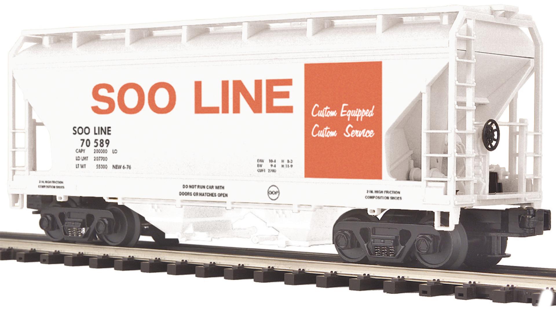SOO Line O Scale Premier 2Bay Centerflow Hopper MTH Trains