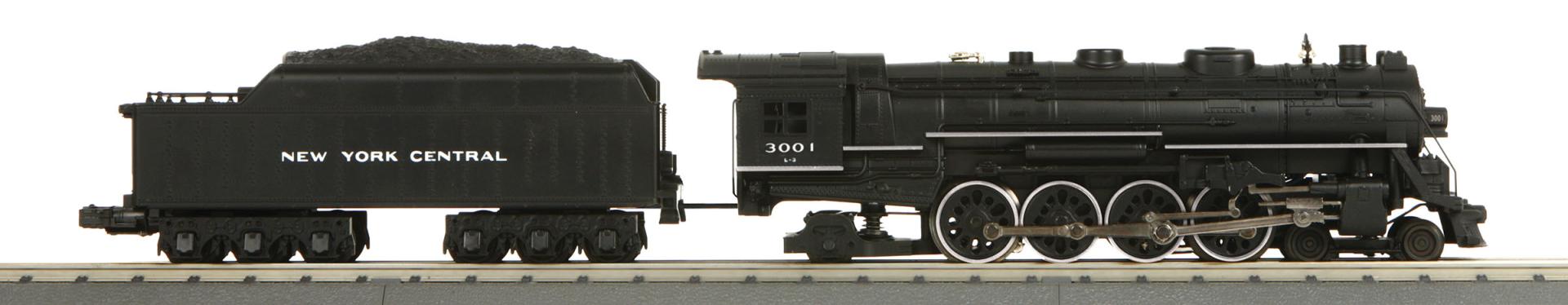 New York Central O Gauge RailKing 4-8-2 L-3 Mohawk Steam Engine w/Proto ...