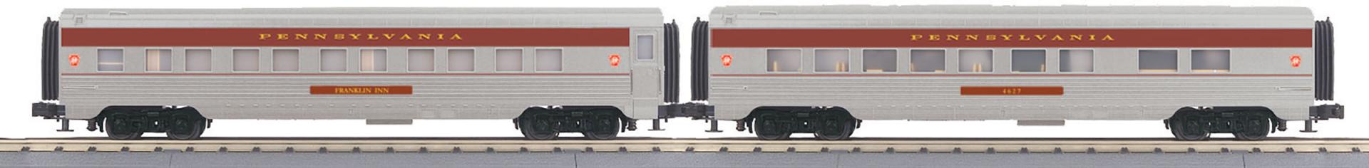 Pennsylvania O Gauge RailKing 2-Car 60' Streamlined Sleeper/Diner