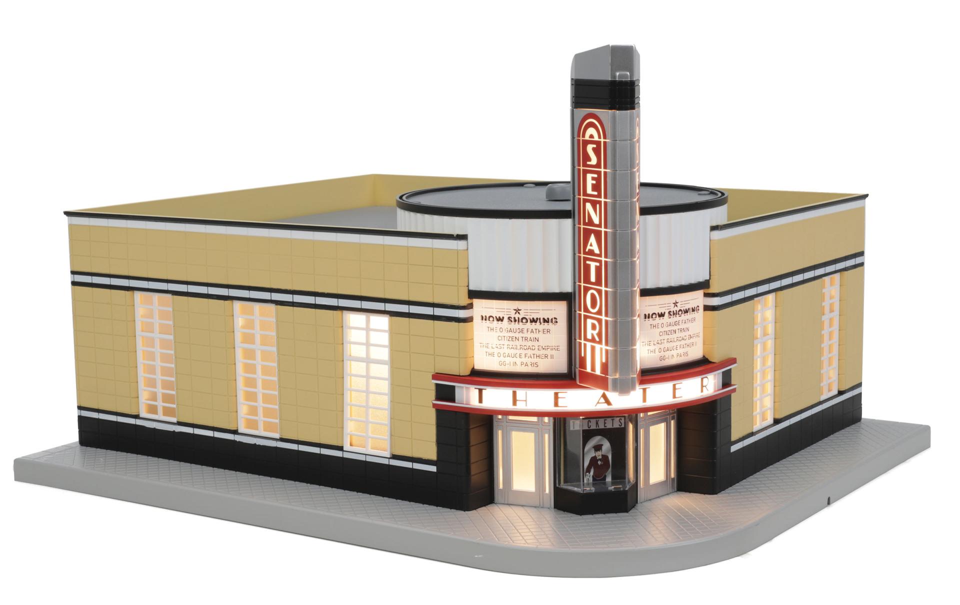 The Senator O Gauge RailKing Movie Theater | MTH Trains