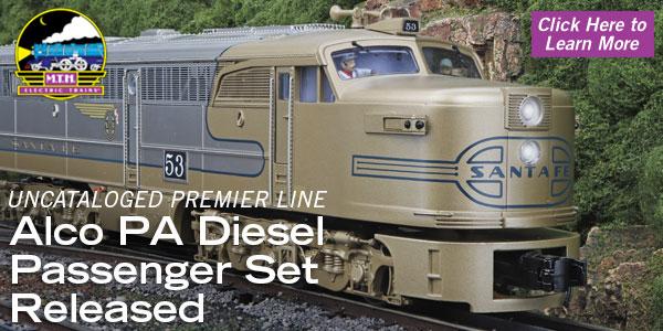 B TRAIN ゴールドバージョン Uncataloged Premier O Scale Alco PA Gold Bonnet Announced