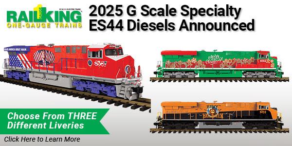 2025 G Scale RailKing One Gauge Specialty ES44 Diesel Locomotives