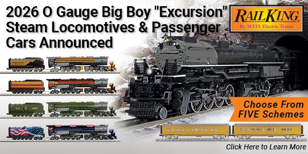 2026 RailKing O Gauge 4-8-8-4 Big Boy Steam Locomotive Announced
