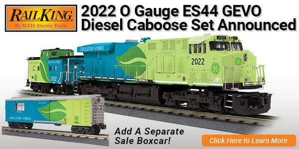 2022 RailKing O Gauge GEVO ES44 Diesel/Caboose Set Announced | MTH