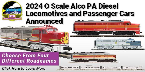 2024 O Scale Premier Alco PA Diesel & Matching Passenger Cars