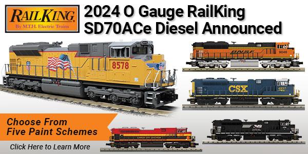 2024 O Gauge RailKing Imperial SD70ACe Diesel Locomotives